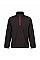 Black/Classic Red Mens Navigate Half Zip Fleece