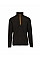 Black Orange Pop Mens Navigate Half Zip Fleece