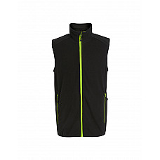 Black/Lime Mens Navigate Fleece Bodywarmer