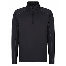 Black Core Stretch Half Zip Midlayer