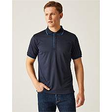 Navy/ French Blue Navigate Short Sleeve Polo