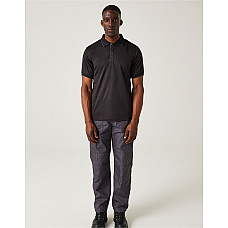 Black/Seal Navigate Short Sleeve Polo