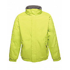 Key Lime/ Seal Grey Dover Men's Fleece Lined Bomber Jacket