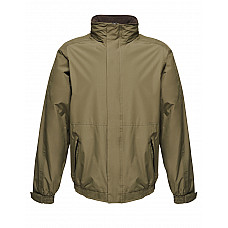 Dark Khaki/Black Dover Men's Fleece Lined Bomber Jacket