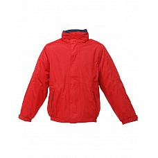 Classic Red/Navy Dover Men's Fleece Lined Bomber Jacket