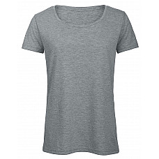 Heather Light Grey Women's Triblend Tee