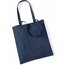 French Navy Bag for Life Long Handles