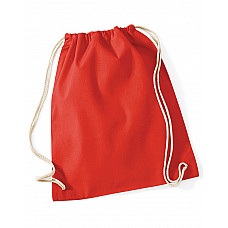 Bright Red Cotton Gymsac