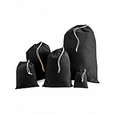 Black Cotton Stuff Bag