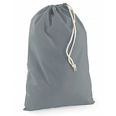 Pure Grey Cotton Stuff Bag