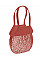 Orange Rust Organic Cotton Mesh Grocery Bag