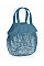 Airforce Blue Organic Cotton Mini Mesh Grocery Bag