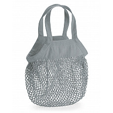 Pure Grey Organic Cotton Mini Mesh Grocery Bag