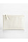 Grey Stripe Striped Organic Cotton Accessory Pouch