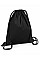 Black Organic Premium Cotton Gymsac