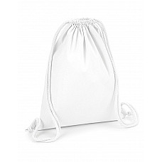 White Organic Premium Cotton Gymsac