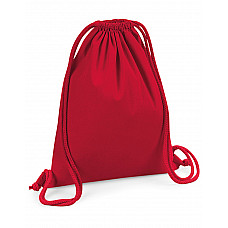 Classic Red Organic Premium Cotton Gymsac