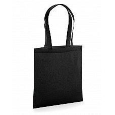 Black Organic Premium Cotton Tote