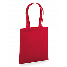 Classic Red Organic Premium Cotton Tote