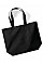 Black Organic Premium Cotton Maxi Tote