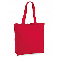 Classic Red Organic Premium Cotton Maxi Tote