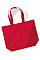 Classic Red Organic Premium Cotton Maxi Tote