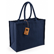 Navy/Navy Jute Classic Shopper