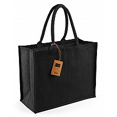 Black/Black Jute Classic Shopper