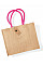 Natural/Fuchsia Jute Classic Shopper