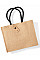 Natural/Black Jute Classic Shopper