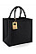 Black/Black Jute Midi Tote