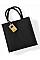 Black/Black Jute Midi Tote