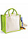 Apple Green Printers' Midi Jute bag