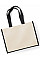 Black Printers' Jute Classic Shopper