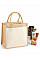 Natural Cotton Pocket Jute Midi Tote