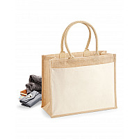 Natural Cotton Pocket Jute Shopper