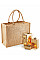 Natural Gold Shimmer Jute Shopper