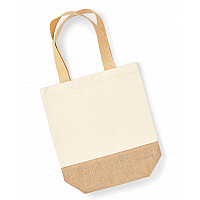 Natural Jute Base Canvas Shopper