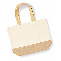 Natural Jute Base Canvas Tote