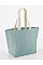 DUCK EGG BLUE Soft Washed Jute Beach Bag