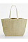 Natural Soft Washed Jute Beach Bag