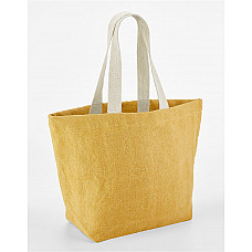 Saffron Soft Washed Jute Beach Bag