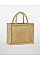 Natural Natural Starched Jute Midi Tote