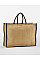 Natural/Black Starch Jute Market Shopper