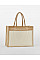 Natural Cotton Pocket Natural Starched Jute Shopper