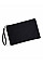 Black/Black Canvas Wristlet Pouch