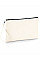 Natural/Black Canvas Wristlet Pouch