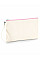 Natural/ Pink Canvas Wristlet Pouch