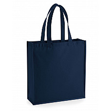 French Navy Gallery Canvas Tote