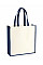 Natural/French Navy Gallery Canvas Tote